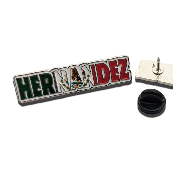 Pin Hernandez Pin for Caps Clothing Enamel Badge MTZ Mexican Flag Pin Hdz Flag - Picture 1 of 6